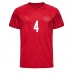 Denemarken Simon Kjaer #4 Voetbalkleding Thuisshirt WK 2022 Korte Mouwen